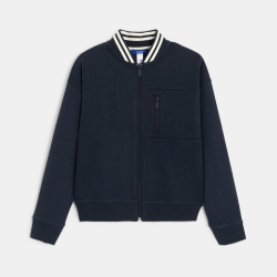 سويت شيرت ميلتون بسحاب باللون الأزرق الداكن للأولاد